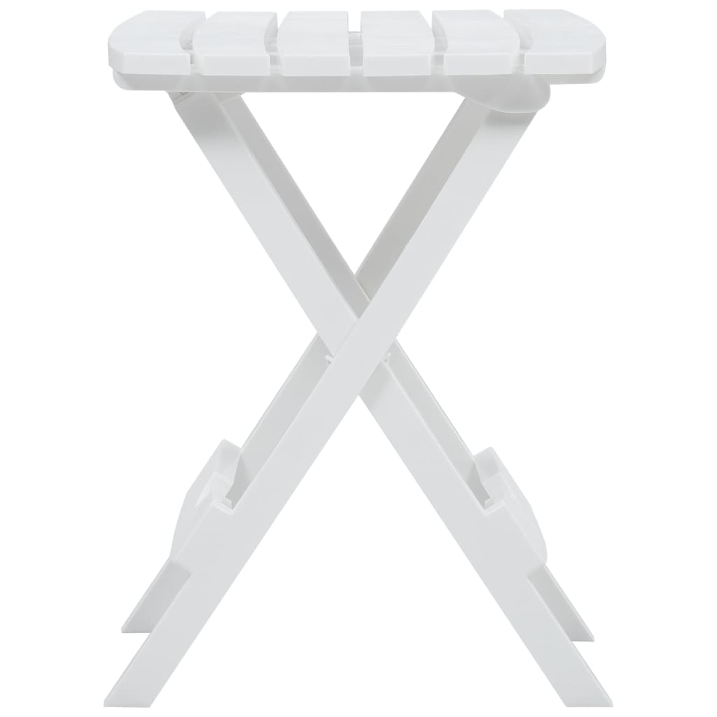 Gartentisch Klappbar 45,5 x 38,5 x 50 cm Weiss